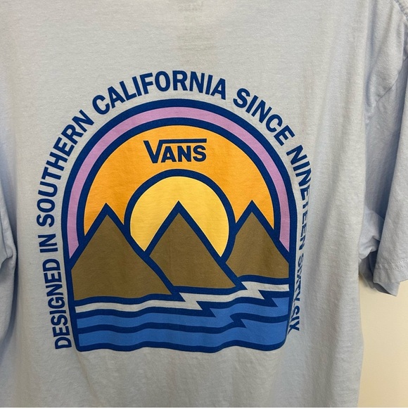 Vans Off The Wall Southern California Light Blue Graphic T-Shirt Size M - Picture 5 of 6